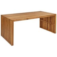 mesa de jardin rustica interior exterior 180 x 90 cm de madera de acacia maciza sulzano