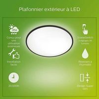 philips superslim 15w negro i54 plafon led para exterior
