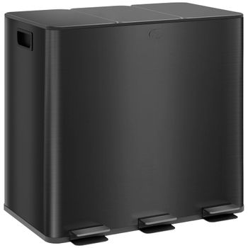 Cubo de basura 61.9x36.6x43.2 cm negro
