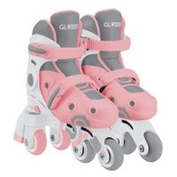 aprendizaje patin en linea escalable 2 en 1 talla regulable del 26 al 29 rosa