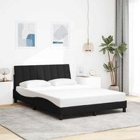 cama matrimonial  cama para adultos  cama sin colchon tela negro 140x190 cm cfw759038