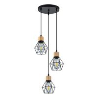 flair - lampara de arana de metal dorado 155 cm e27