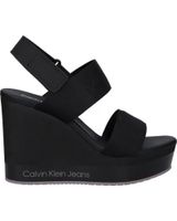 de calvin klein yw0yw01360 wedge sandal 0go black