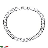 pulsera barbada de plata 925 6mm