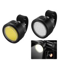 bikight 100lm mini faro para bicicleta luz trasera 200mah tipo-c recargable 3 modos ajustable luz de advertencia para bi