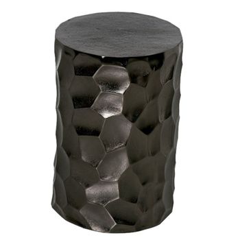 Mesa auxiliar moderna aluminio acabado color negro
