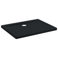 bandeja base de ducha con puntos 90 x 70 x 4 cm abs negro vidaxl