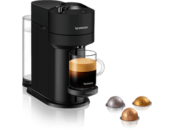 REACONDICIONADO Seminuevo Bueno Cafetera de cápsulas - Nespresso® Krups Vertuo XN910N, 1500 W, 1.1 l, Wi-Fi, Bluetooth, Negro