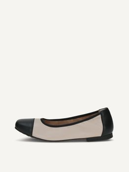 CAPRICE Ballerina, beige, made of Leather, Size 41