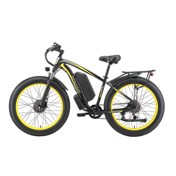Bicicleta Eléctrica Sinohon X26 De Doble Motor, 26 Pulgadas, Todoterreno, 1056 Wh, Amarilla