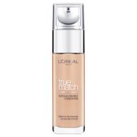 loreal paris true match liquid foundation with spf and hyaluronic acid 30ml various shades - 7w golden amber