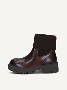 CAPRICE Bootie, brown, made of Leather and synthetic without heel, Size 42