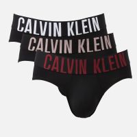 calvin klein three-pack intense power cotton-blend briefs - xl