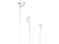 apple earpods conexion lightning auriculares de boton cable microfono blanco
