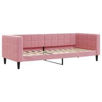 cama individual  cama para adultos  sofa cama sin colchon terciopelo rosa 80x200 cm