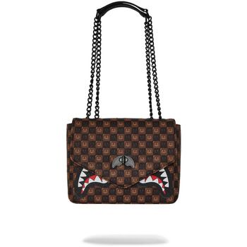 Sprayground Mochila Sharks In Paris Wtf Bubble Brown Check Handbag para hombre
