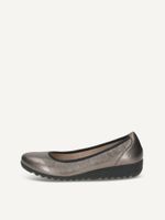 caprice ballerina metallic made of leather with wedge heel size 38