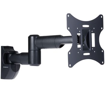 PROPER Swing Arm Full Motion TV Bracket - Black, Black