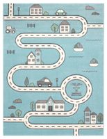 alfombra infantil diamora azul 80x150 cm