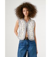 pepe jeans para mujer pl402604 chaleco sol beige m casual algodon