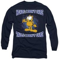 garfield camiseta manga larga heads or tails para mujer