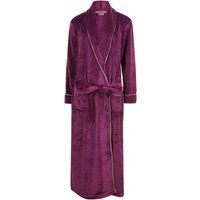 longer length velour cosy wrap front housecoat