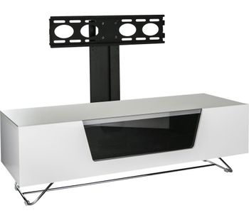 Chromium 2 Cantilever CRO2-1200BKT-WH 1200 mm TV Stand with Bracket - White, White