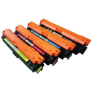 Compatible Multipack HP LaserJet Pro CP5220 Printer Toner Cartridges (4 Pack) -CE740A