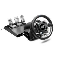 thrustmaster t-gt ii volante de carreras con juego de 3 pedales para ps5ps4pc