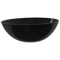 lavabo de bano moderno  lavabo de vidrio negro 50x37x14 cm