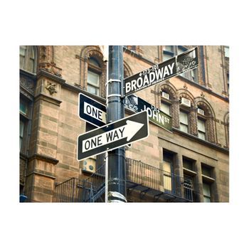 Papel Pintado 3d - Todos Los Caminos Llevan A Broadway (200x154 Cm)