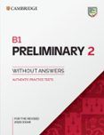 b1 preliminary 2 student s book without answers