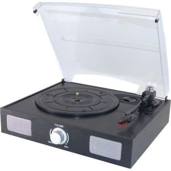 Tocadiscos Inovalley TD11 USB RCA 33/45/78 RPM con altavoces integrados
