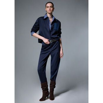 Liu Jo Pantalones Pantalones balloon de raya diplomática para mujer