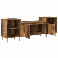gabinete de tv 160 x 35 x 55 cm madera vieja vidaxl
