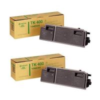 kyocera tk-400 black original toners twin pack 2 pack