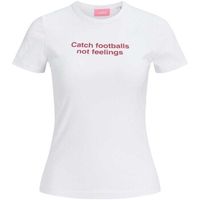 jjxx camiseta catch footballs not feelings para mujer
