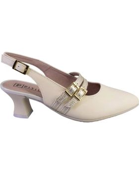 de PITILLOS 10517 ZAPATOS DE MUJER PIEL CREMA