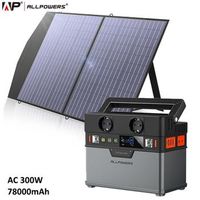 estacion de energia portatil allpowers 300w con panel 100w a solar cargador de bateria externa