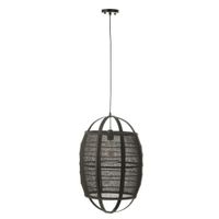 lampara colgante de tela negra 373756 cm