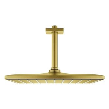 Ducha De Techo Con Brazo 142 Mm Grohe Rainshower Mono 310 Cube, 1 Chorro, Gold, 26566gn0