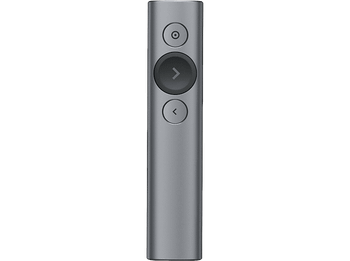 Puntero para presentaciones - Logitech Spotlight, Inalámbrico, USB, Bluetooth, 30 m, Gris