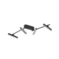 lampara de techo led de metal negro