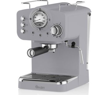 Retro Pump Espresso SK22110GRN Coffee Machine - Grey, Grey