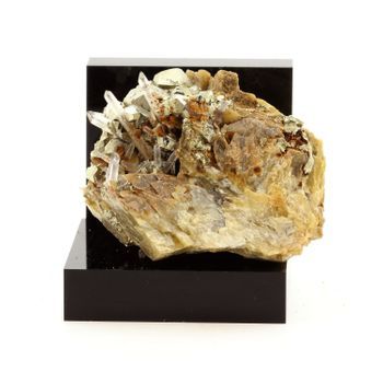 Siderite, Cuarzo, Piedra De Pirita Natural De Francia, Saint-pierre-de-méage-magnífico Espécimen De Minerales Multicolores, Ideal Para Coleccionistas