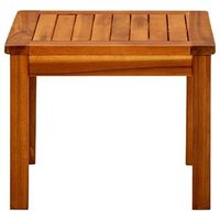 mesa de centro de jardin  mesa de exterior madera maciza de acacia 45x45x36 cm