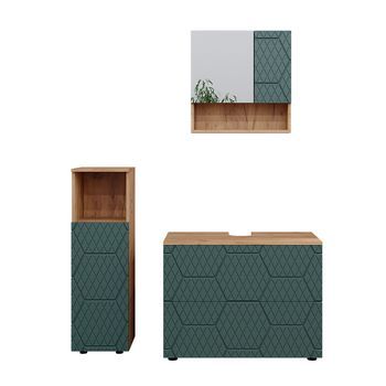 Conjunto De Muebles De Baño Irma 3 Piezas, Con Armario Midi Vicco