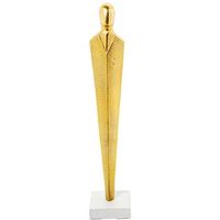 figura hombre dorado y blanco