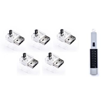 Smart Keeper Pack 5 Fijaciones de Cable Ethernet en Puerto + Llave Seguridad Negro