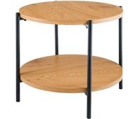mesa de centro edduma madera natural o 50 cm